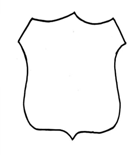 Police Officer Badge Outline - Clipart library