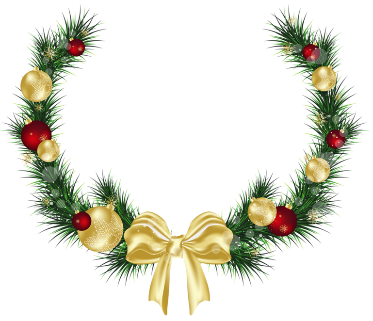 Christmas Pine Decoration PNG Picture
