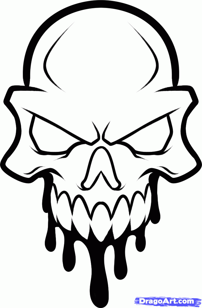 Free Easy Skull Drawings, Download Free Easy Skull Drawings png images