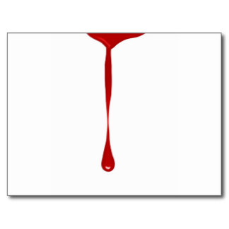 Dripping Blood Postcards  Postcard Template Designs | Zazzle