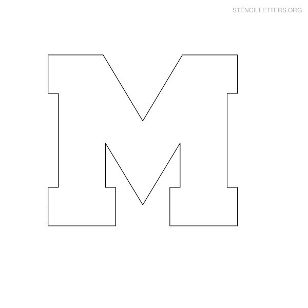 Stencil Letters M Printable Free M Stencils | Stencil Letters Org