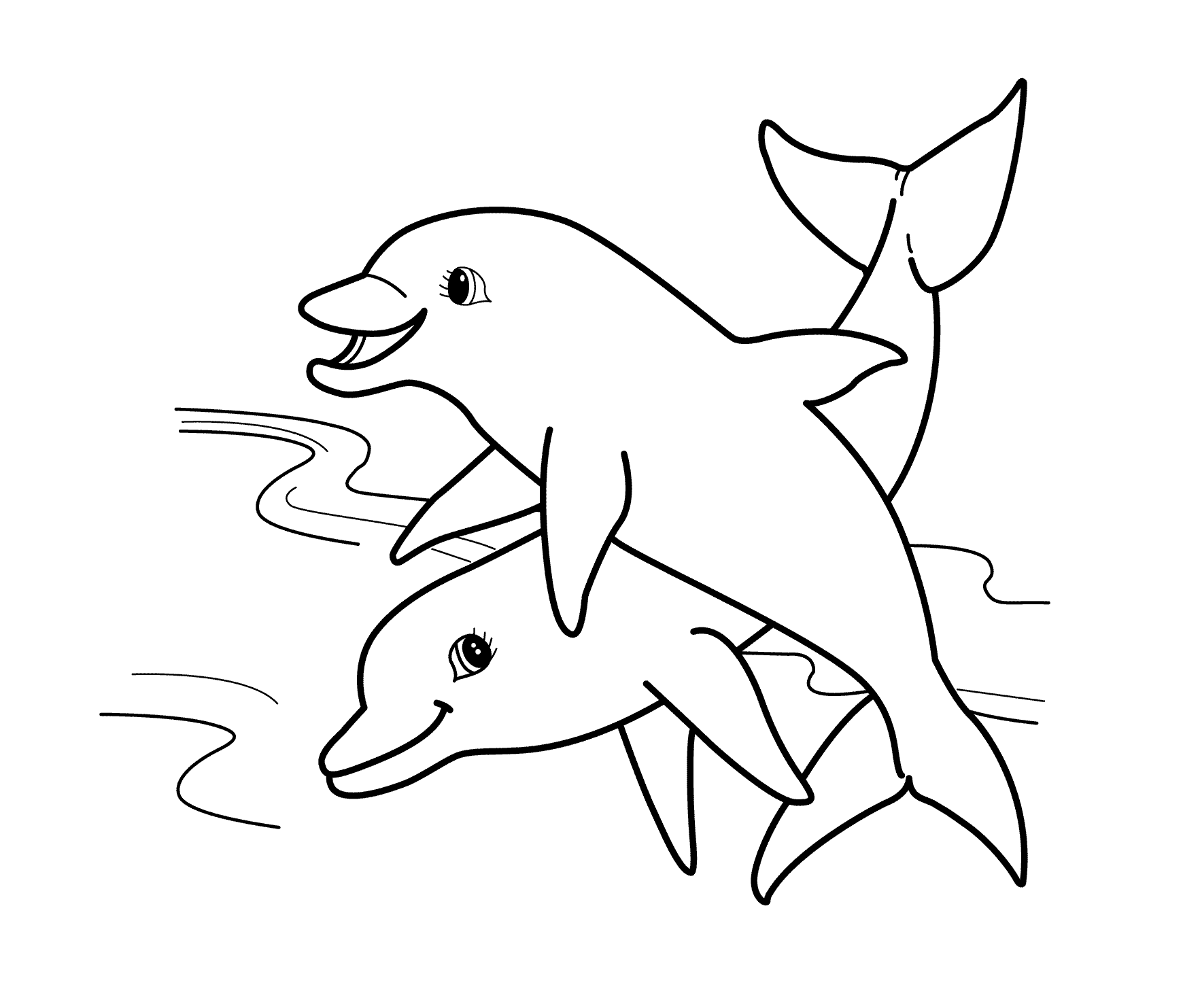 Dolphins Drawings For Kids