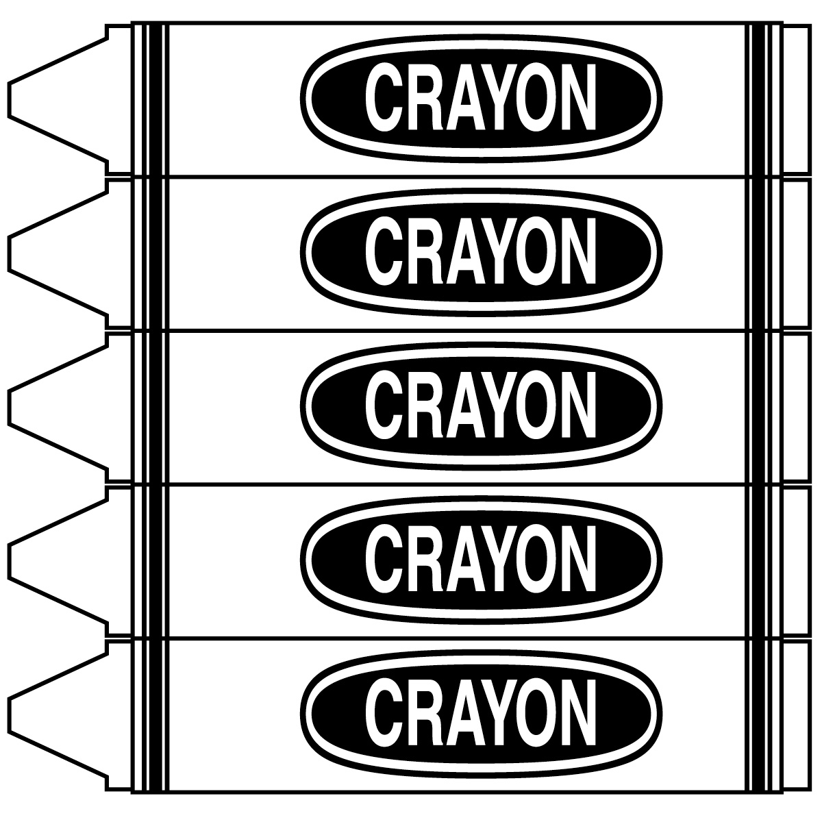 Free Crayon Template, Download Free Crayon Template png images, Free