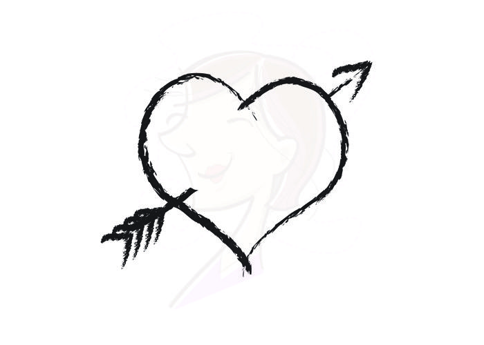 Heart Rustic Frames Digital Clipart Border Hand Drawn Arrow Clip 