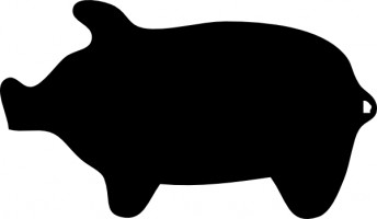 Pig animal silhouette clip art Free vector for free download about 