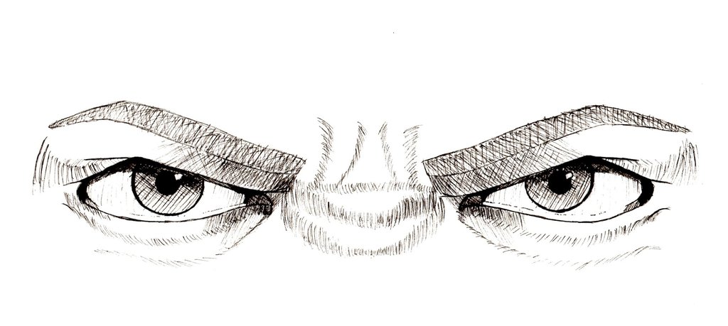 Clip Arts Related To : eyes angry drawing sketch. 