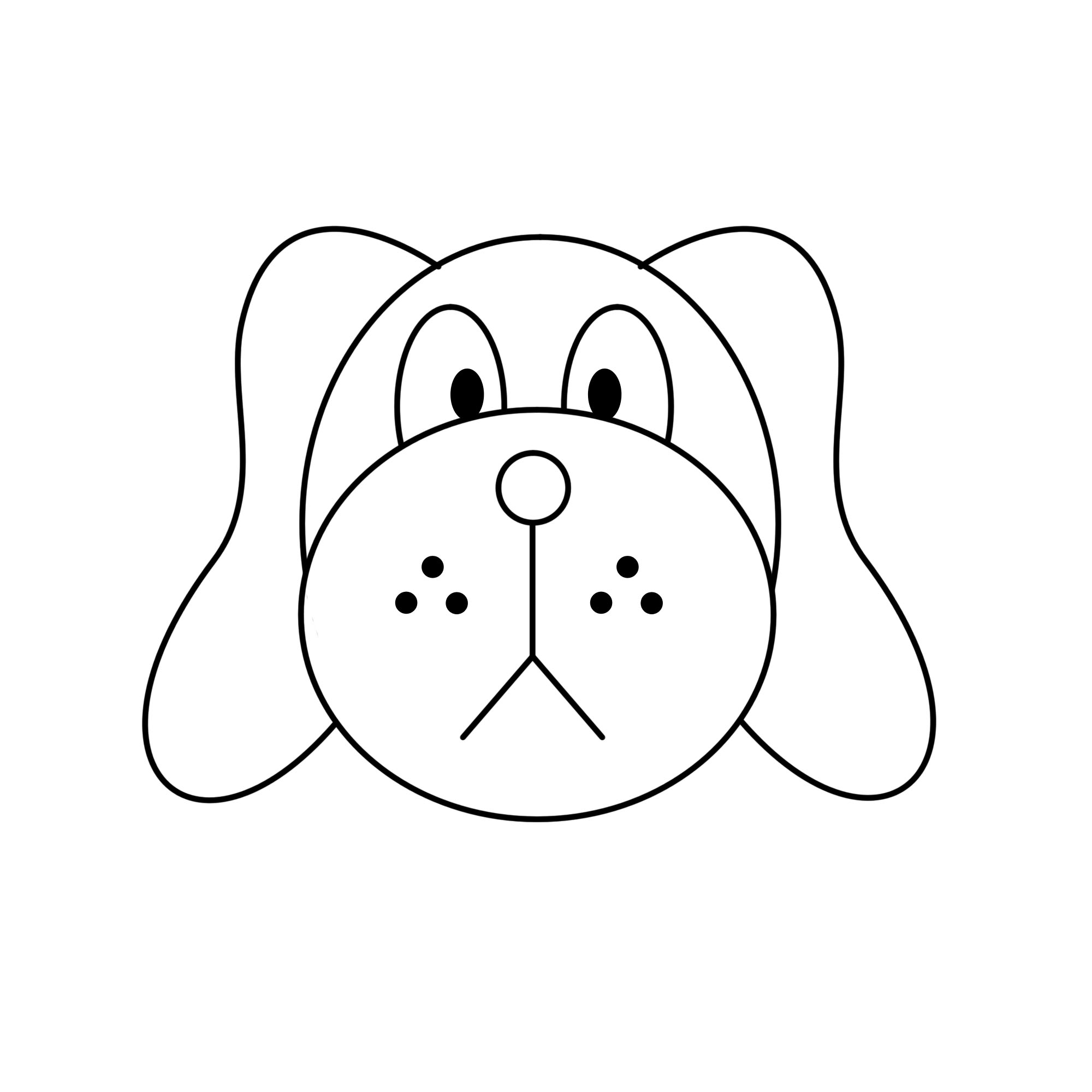Free Simple Line Drawing Of A Dog, Download Free Clip Art