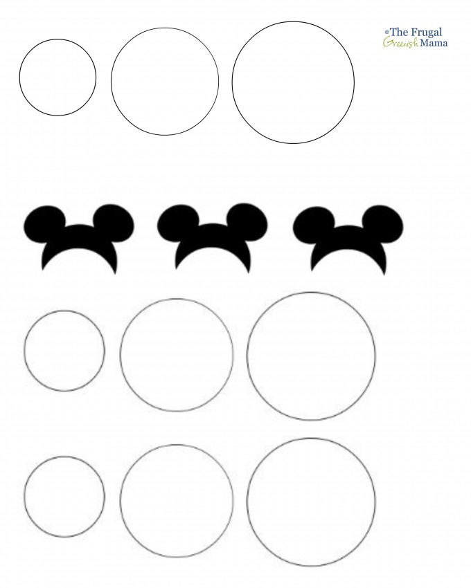 Printable Diy Mickey Mouse Ears Template