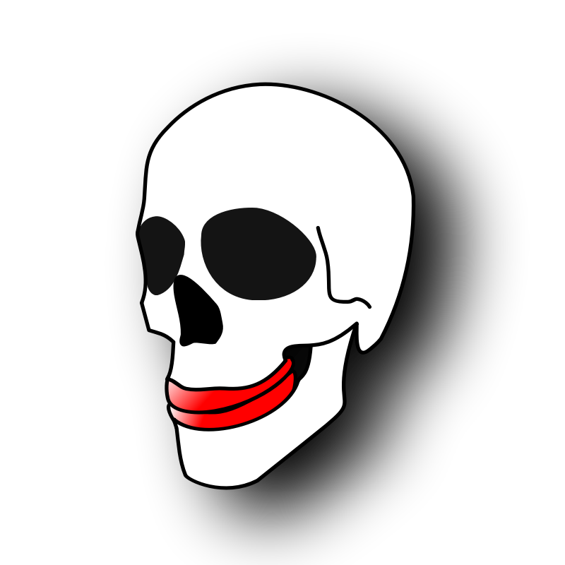 Clipart - Ugly Skull