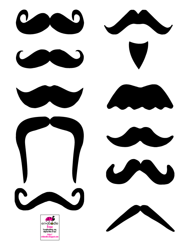 eri doodle designs and creations: Mustache fun!