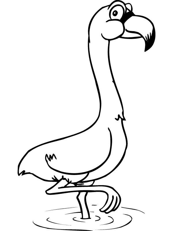 Flamingo-coloring-picture-12 | Free Coloring Page Site