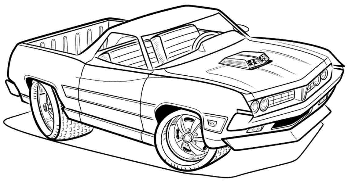 truck and car coloring pages - Clip Art Library