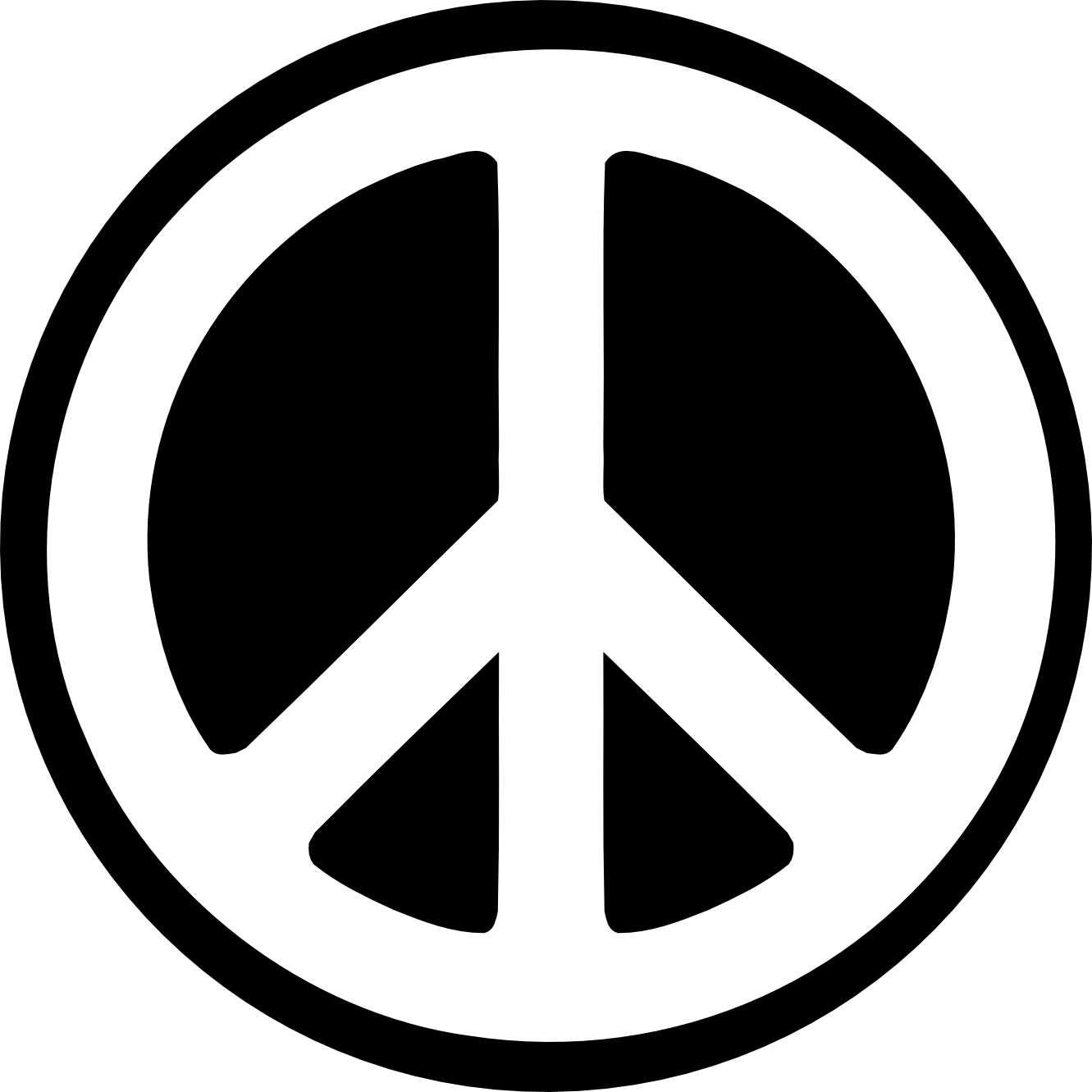 Free Clip Art Peace Sign - Clipart library