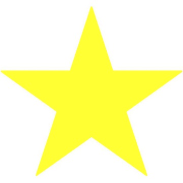 Large Sized Yellow Stars