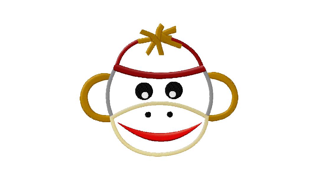 Free Applique Design Sock Monkey | Daily Embroidery