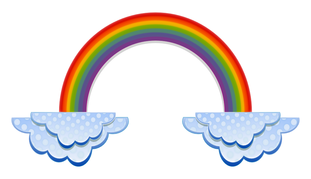 clipartist.net ? Clip Art ? Rainbow and Clouds Marriage Equality i 