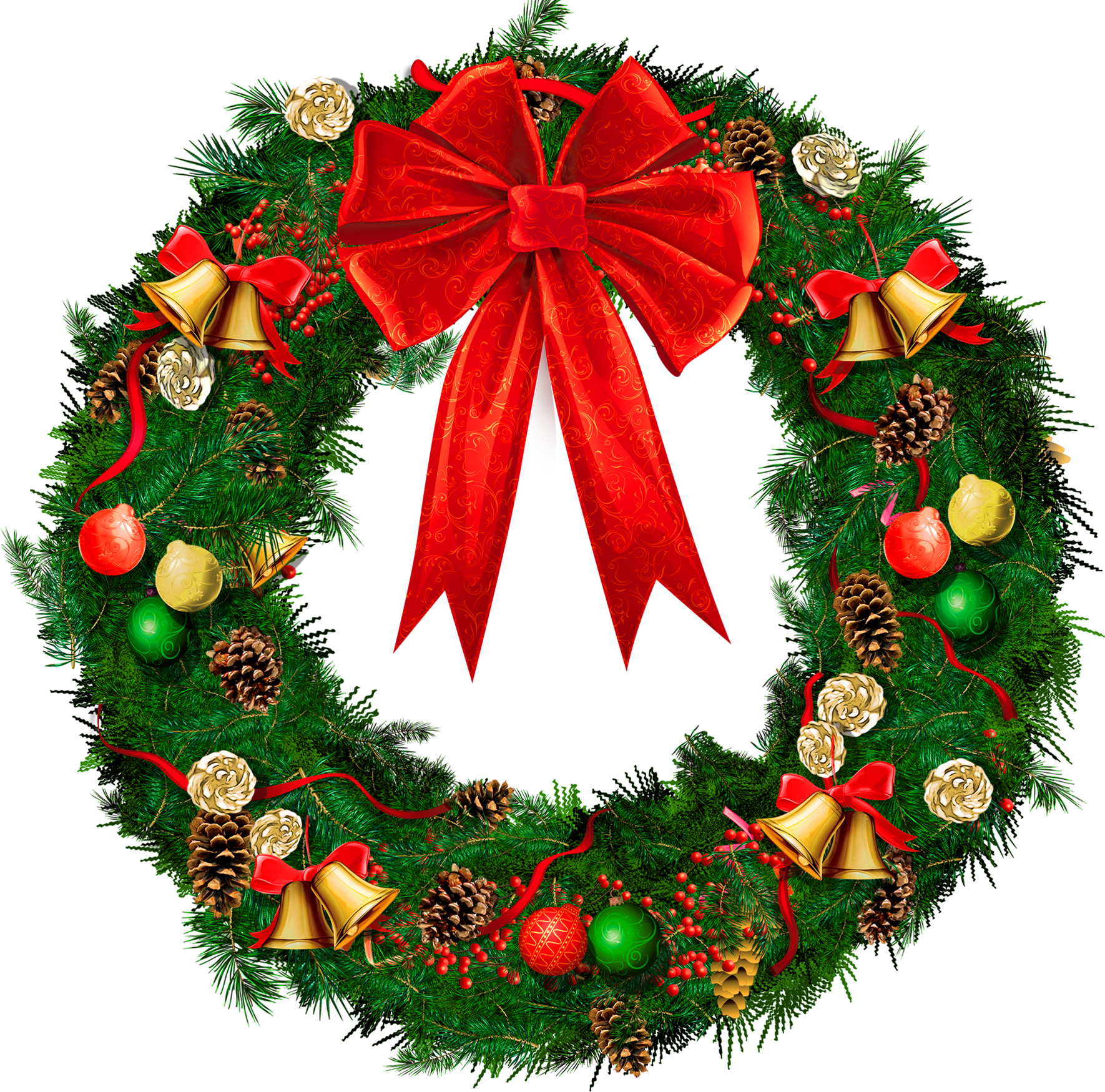 Christmas Wreaths Clip Art - Clipart library