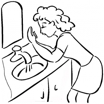 Hand Washing Coloring Pages Hometiful Clip Art Library