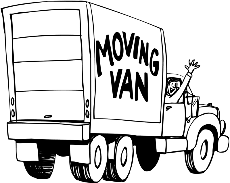 Cartoon Removal Van 