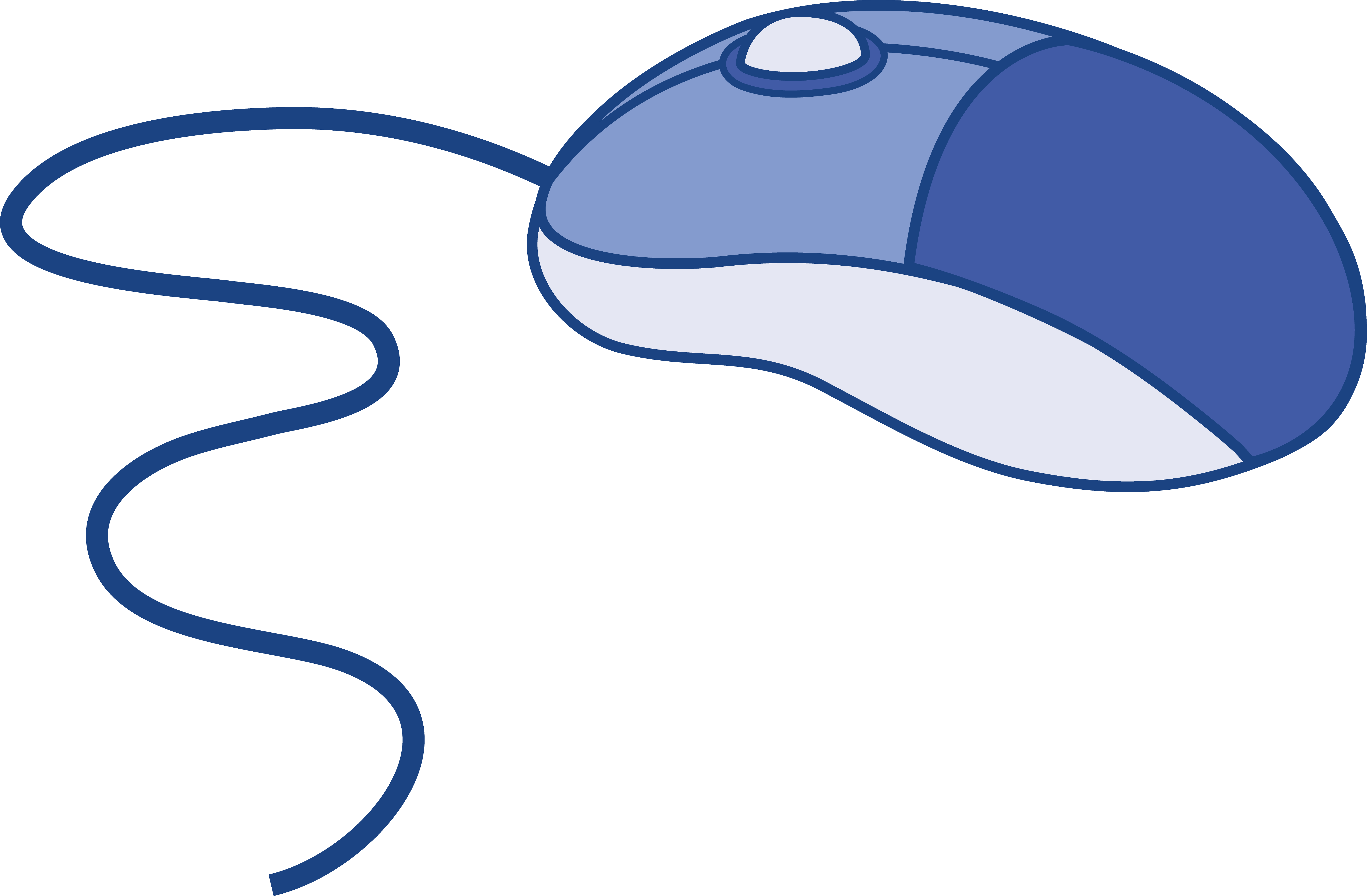 Blue Computer Mouse - Free Clip Art