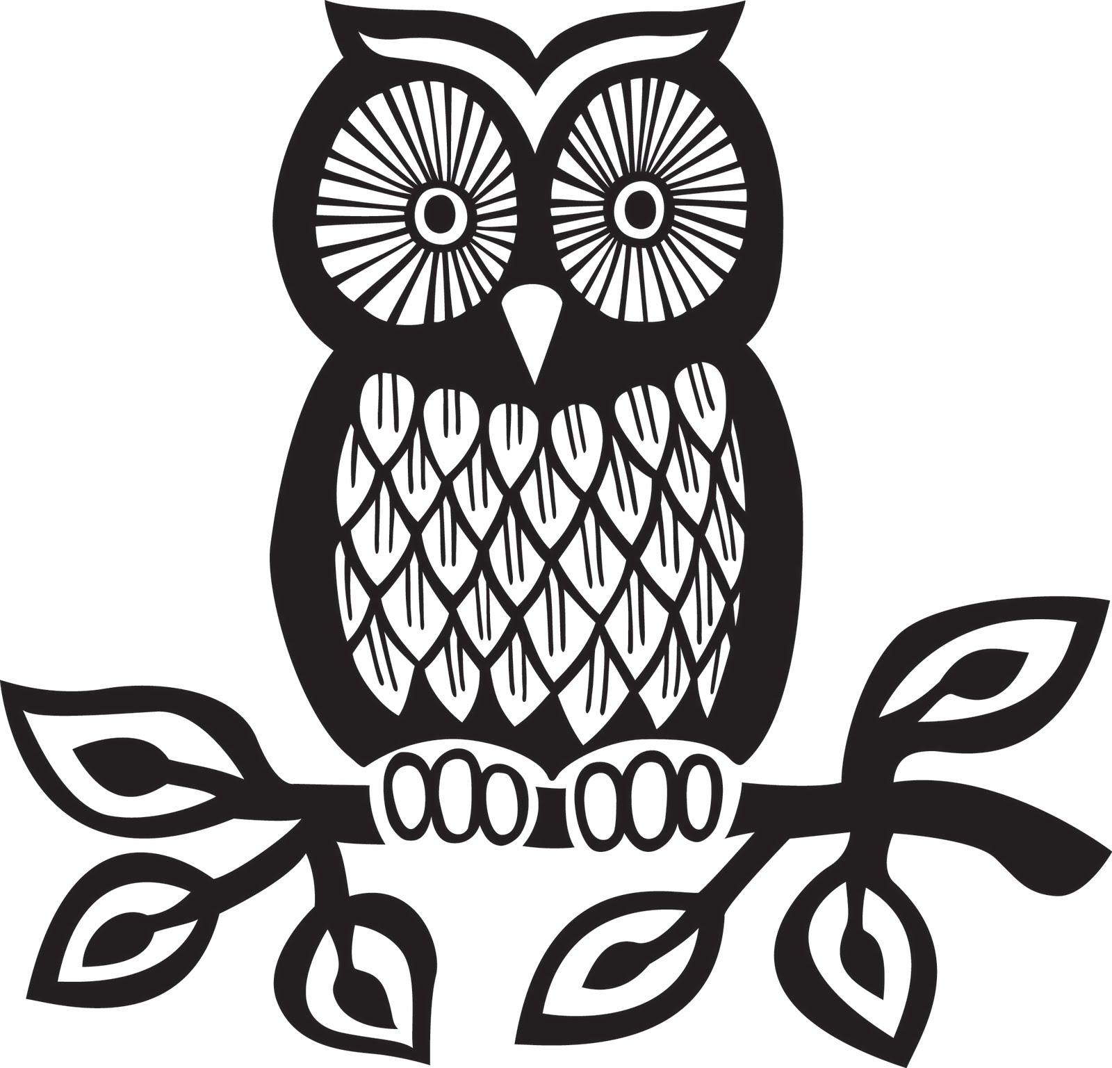 Owl Outline Drawing - Clipart library 