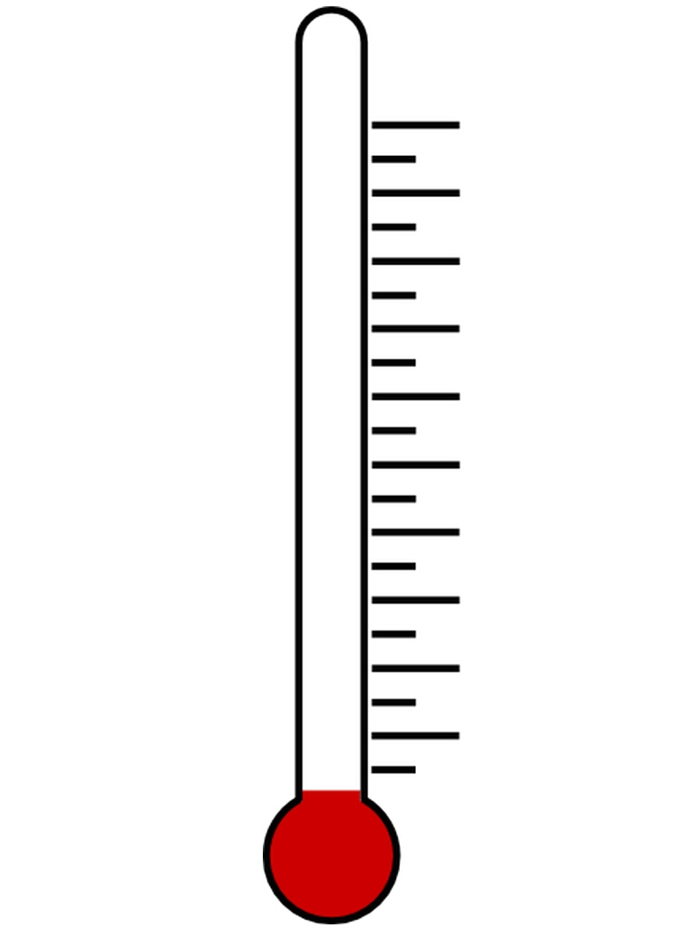 Blank Fundraising Thermometer Template 
