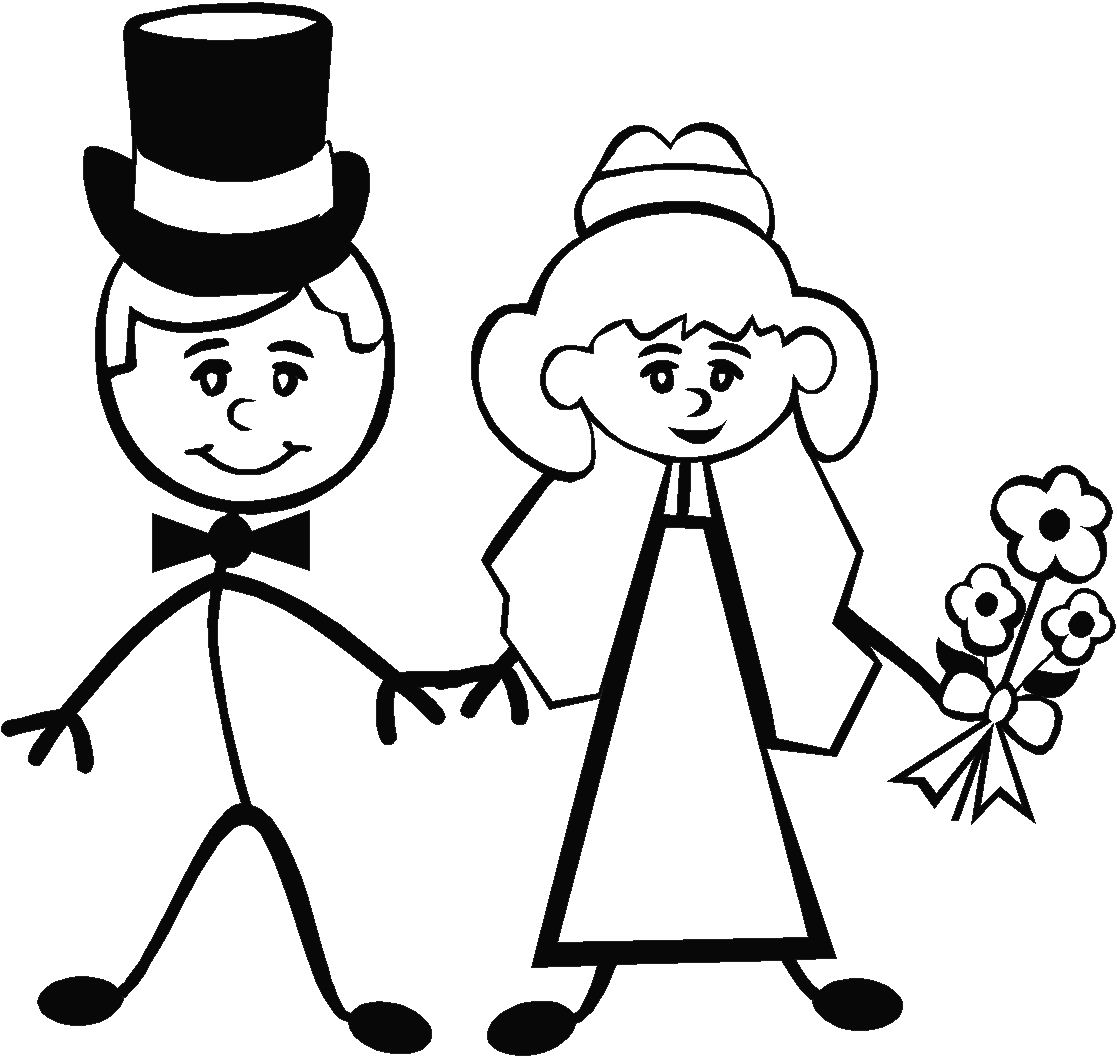 Images For  Bride And Groom Stick Figures