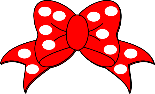Red Minnie Mouse Bow Clip Art | Clipart library - Free Clipart Images