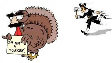 Funny Thanksgiving Supper Eat Pork! or Eat Lamb | Turkey Trot