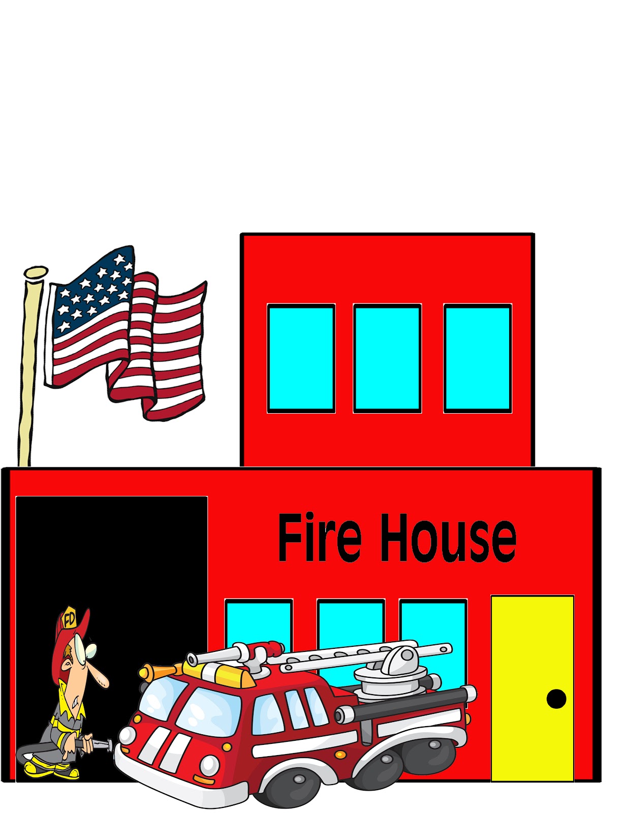 free clipart house on fire - photo #44