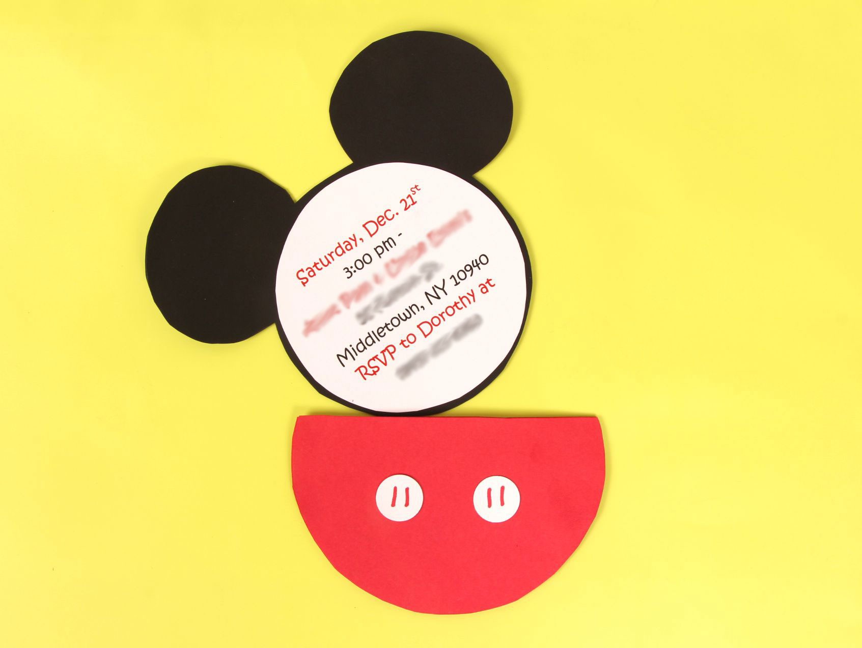 Images For  Mickey Mouse Ears Template Color