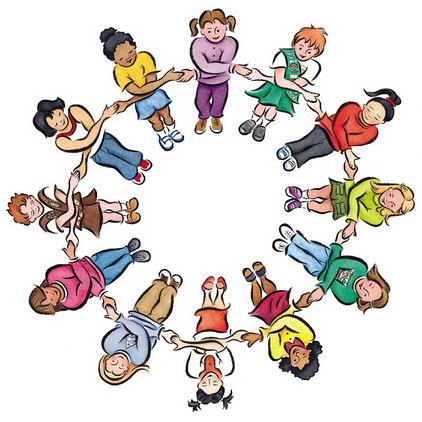 Colorful Friendship Clip Wallpaper for Preschool Kindergarten 