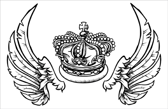 Heraldry Crowns Vector image - vector clip art online, royalty 