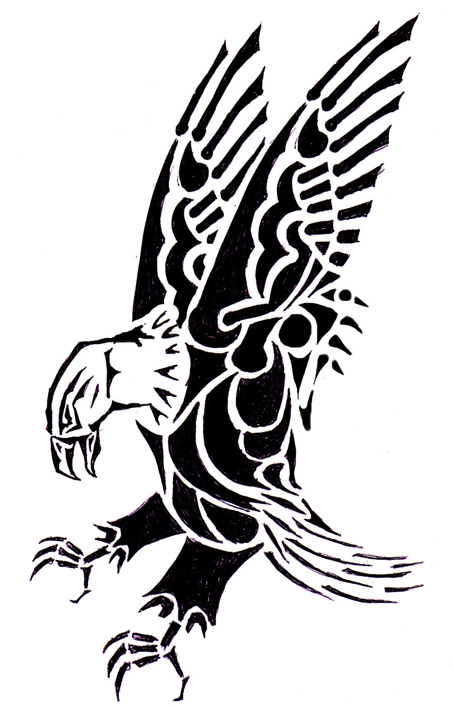 Tribal Eagle Tattoos - Designs and Ideas