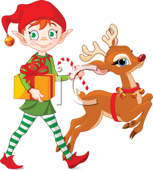 Royalty Free Reindeer Clip art, Christmas Clipart