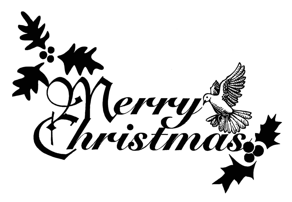 merry-christmas-clip-art-black-and-whitefree-christmas-decorations 