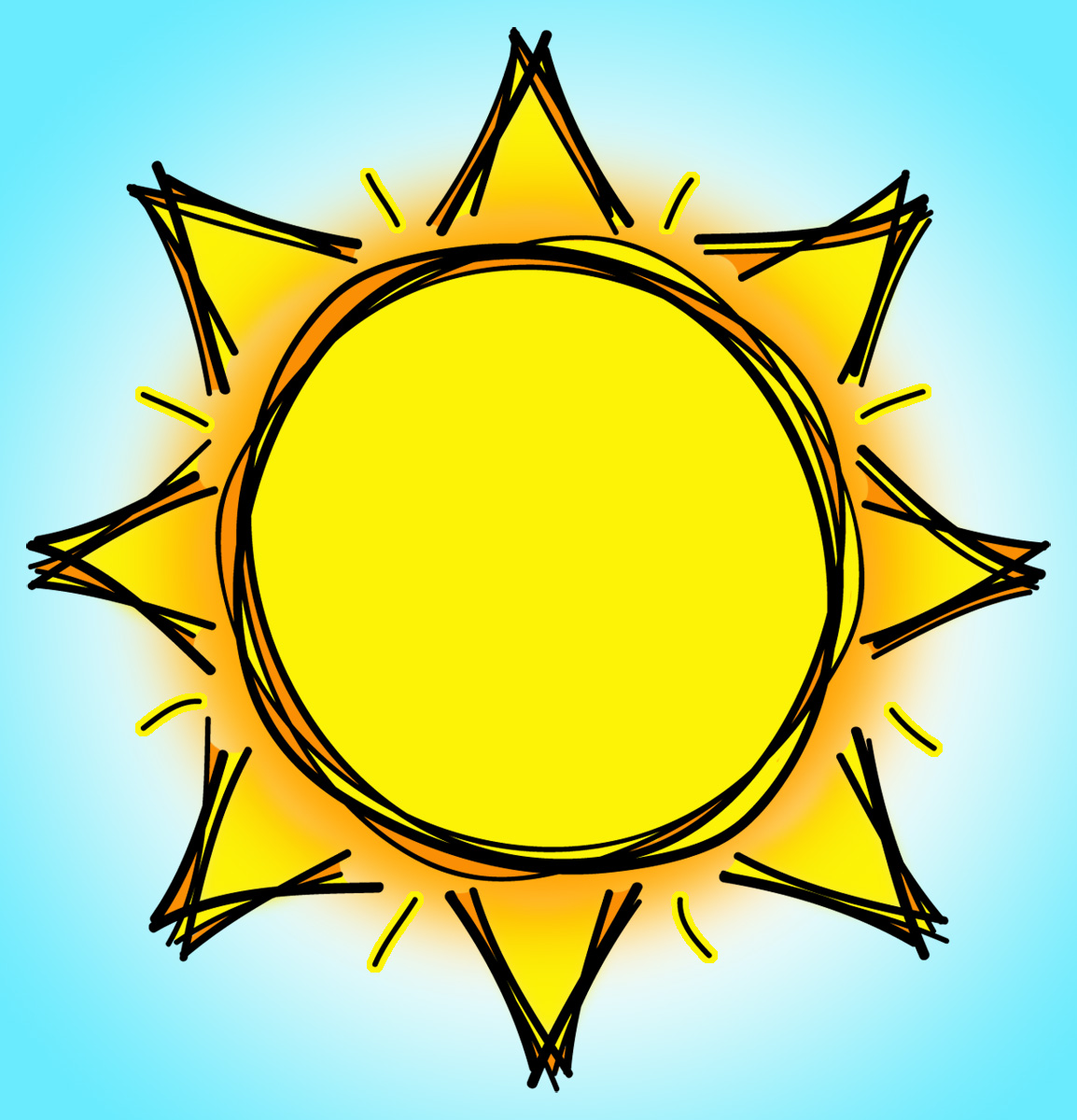 Cute Sun Cartoon - ClipArt | Clipart library - Free Clipart Images