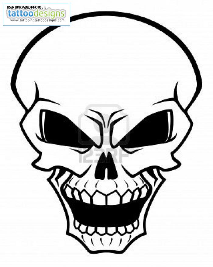 Danger Skull As Warning Or Evil Concept Image | Tattooing Tattoo 