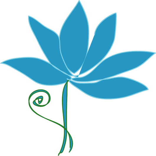 free blue lotus flower clip art - photo #8