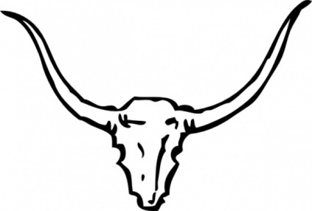 Bull Skull clip art Vector | Free Download