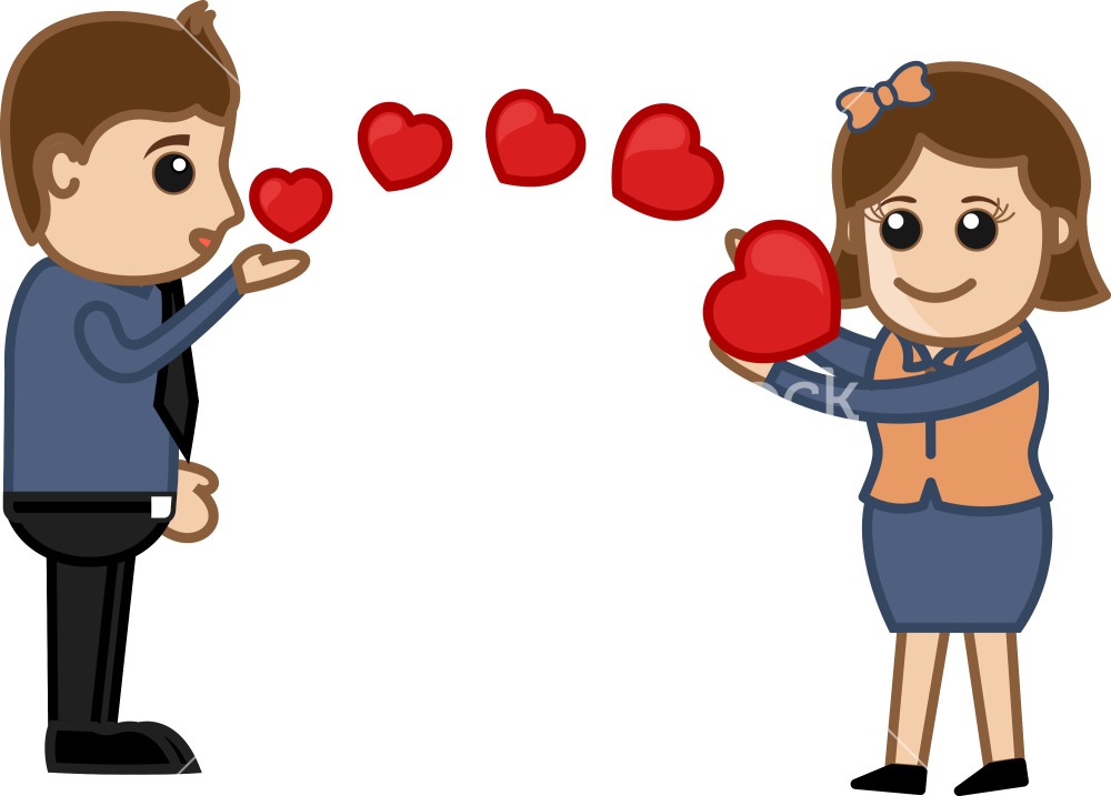 boy and girl kissing clipart - photo #24
