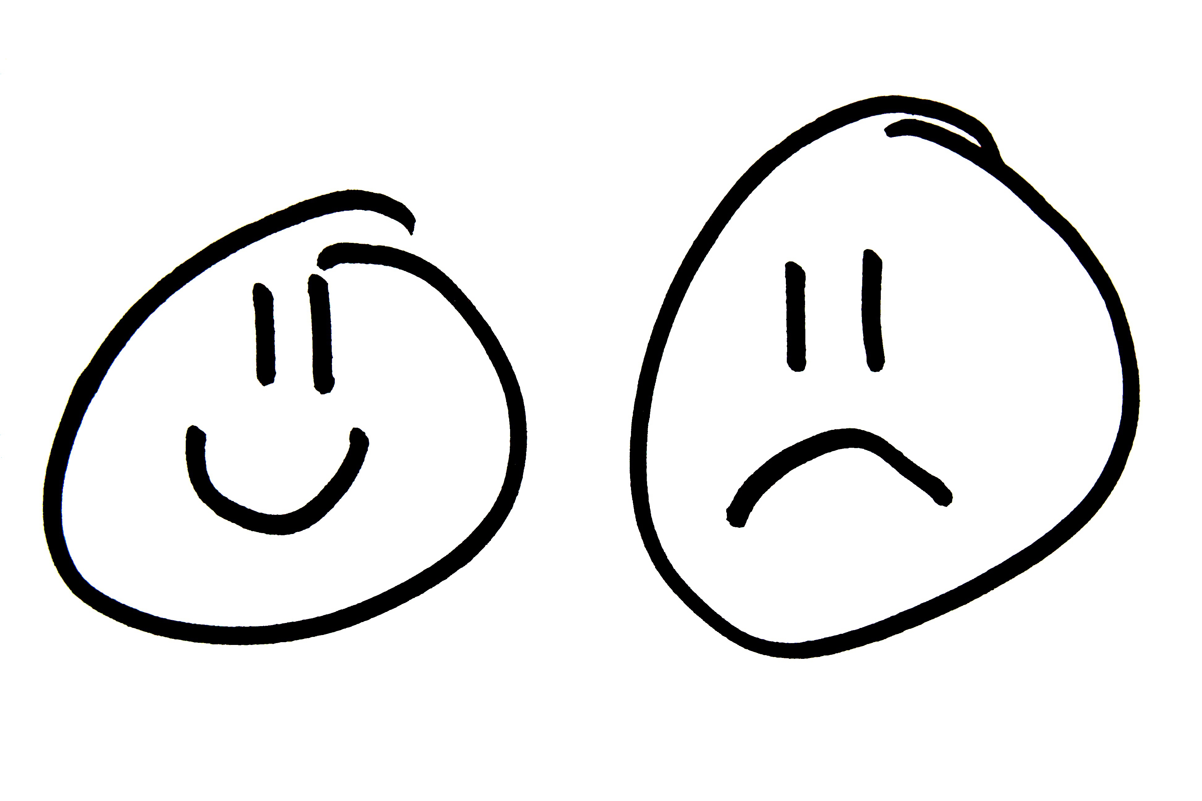 Happy And Sad Faces Images - Clipart library