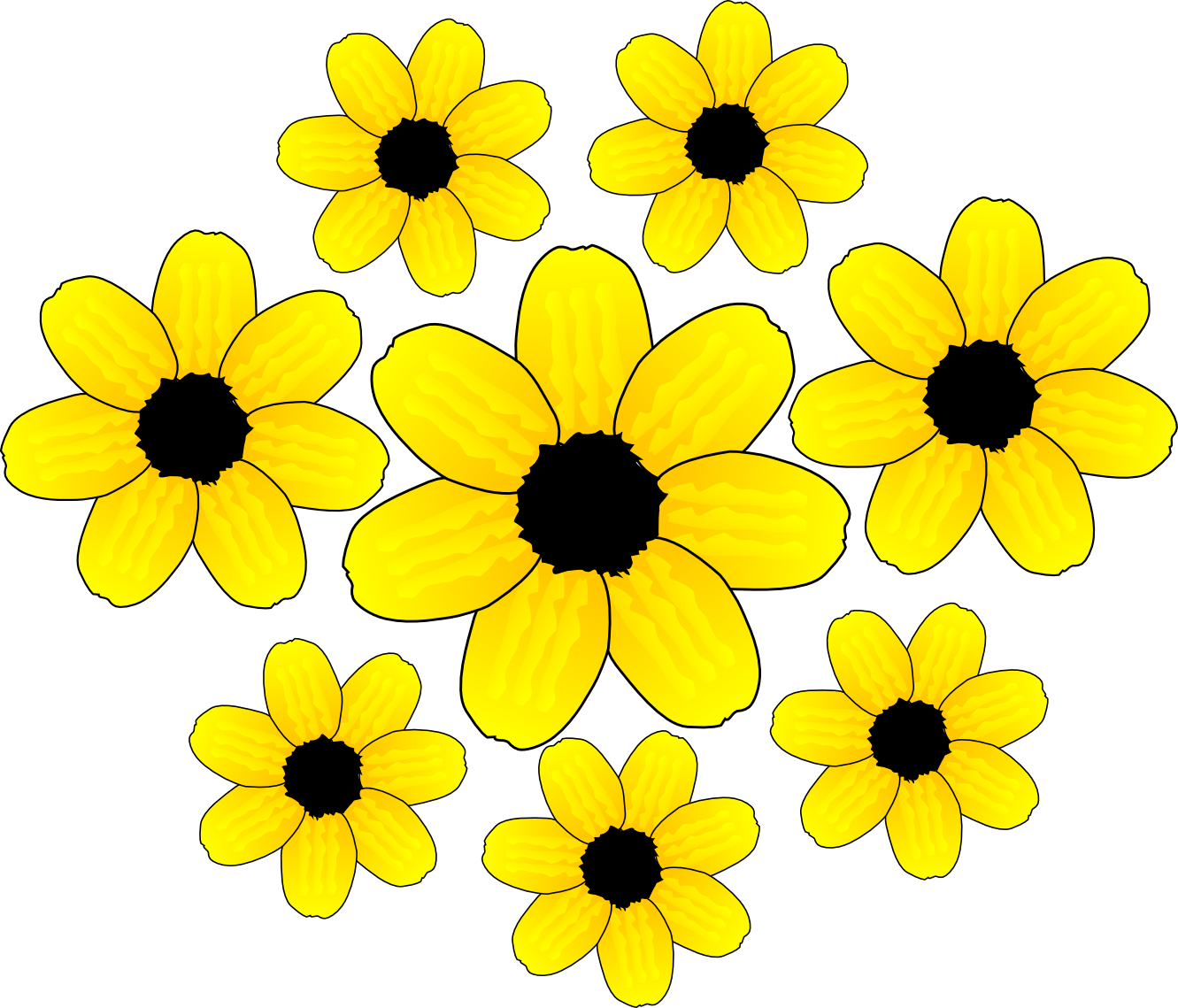 Yellow Flower Clip Art - Clipart library