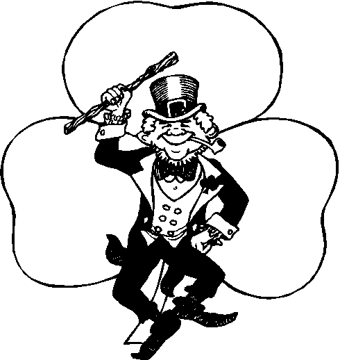 Free Black and White Clipart - Public Domain Holiday/StPatrick 