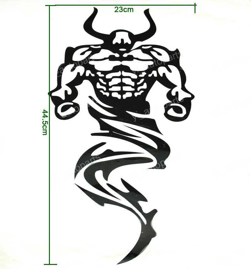 Car Front Hood Body Graphic Vinyl Sticker Decal Devils Evil Ghost 
