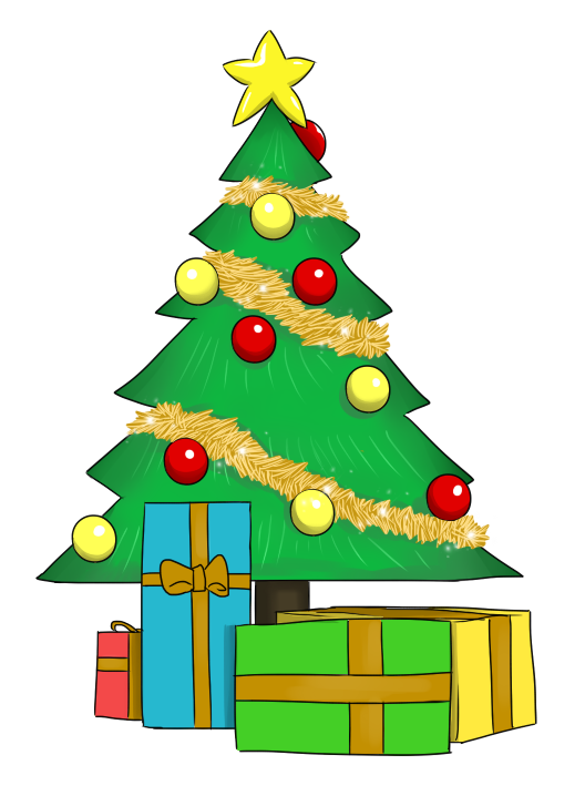 Christmas Tree And Presents Clipart | quotes.