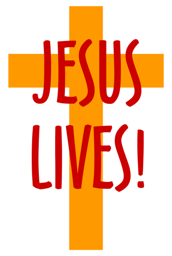 Free Christian Clip Art: Cross Emblem - JESUS LIVES!