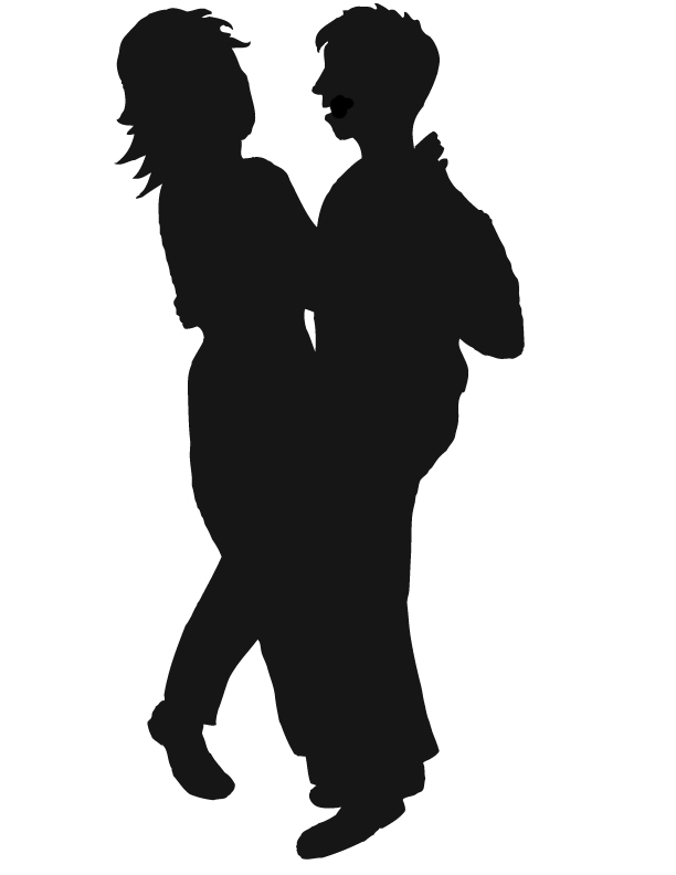 Couples - Silhouettes Clip Art