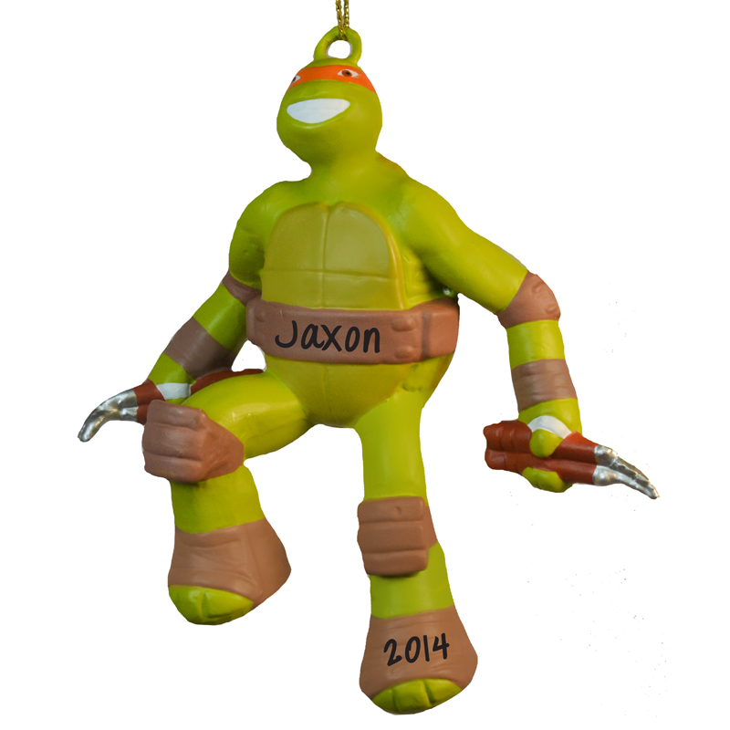 Ninja Turtle MIKE Personalized Christmas Ornament Blow Mold 