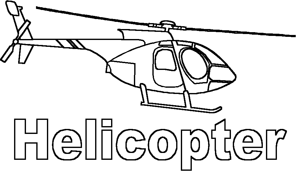 helicopter police Colouring Pages